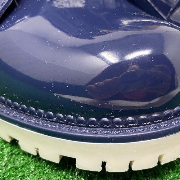 Circus Sam Edelman Blue Rubber Combat Rain Boot Women's SZ 9 - Picture 12 of 12